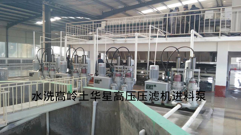 水洗高嶺土高壓壓濾機進(jìn)料泵